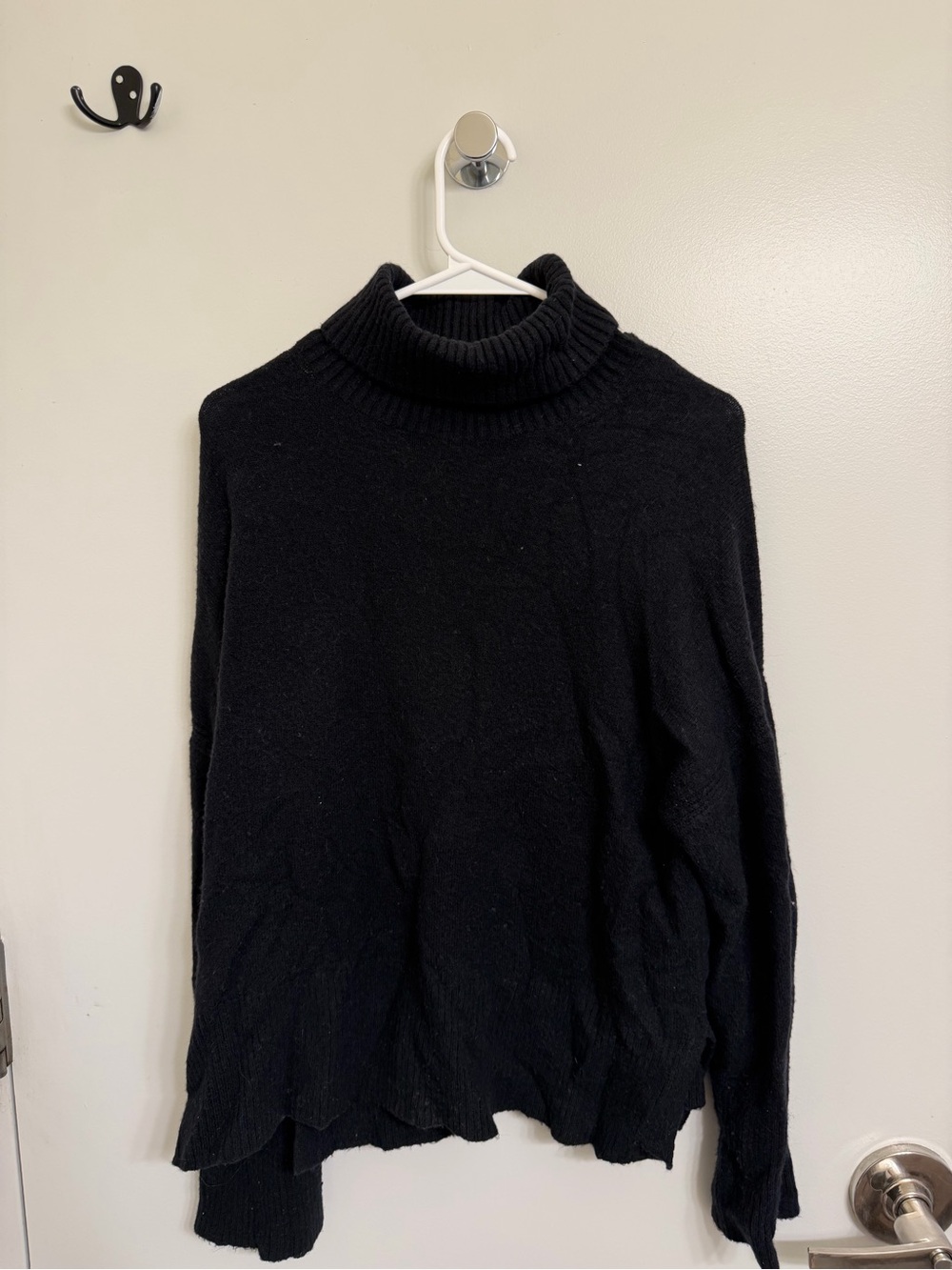 J. Crew Black Merino Wool Turtleneck